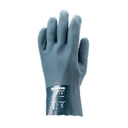 Lot de 10 paires de gants avec double enduction sur la main EUROCHEM 3720 - PVC Vert image