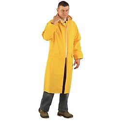 Lot de 20 - Manteau de pluie travail PVC COAT - Jaune image