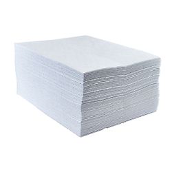 Lot de 200 Tapis absorbant pour hydrocarbures Blanc image