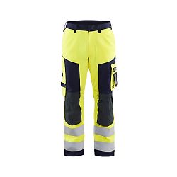 Pantalon de travail multinormes artisan 1578 - Jaune fluo/Marine image