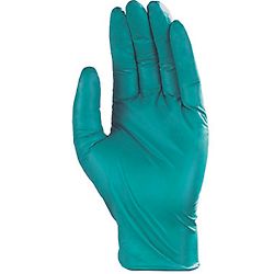 Lot de 10 boites de 100 gants jetables nitrile vert image
