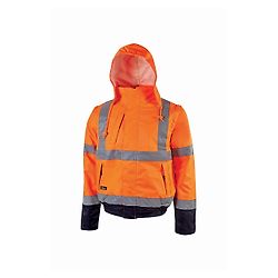 Blouson de travail haute visibilité, respirant et imperméable CRAFTY - Orange Fluo image
