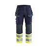 Pantalon de travail multinormes inhérent stretch 1487 - Marine/Jaune fluo image 0