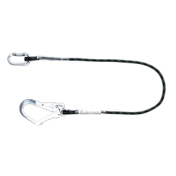 Longe de retenue corde tressée avec connecteur acier ouverture 50mm TILIA 1,5 m - EN354 image