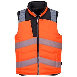 Bodywarmer réversible haute visibilité PW3 Orange/Noir image