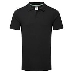 Polo en coton biologique recyclable Noir image