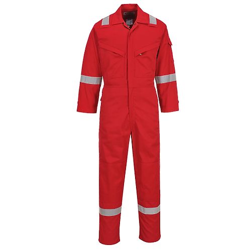 Combinaison FR Legère Antistatique 280g Rouge 3XL - FR(56) - UK(47) image