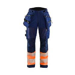 Pantalon softshell haute visibilité classe 1 femme 7114 - Marine/Orange image