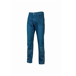 Jean de travail en tissu stretch ROMEO - Bleu Denim image
