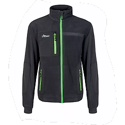 Sweat polaire de travail zippé VENUS - Gris/Vert image
