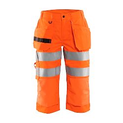 Pantacourt de travail haute visibilité femme 7139 - Orange fluo image