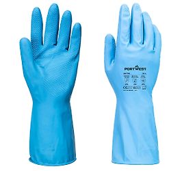 Lot de 12 paires de gants FD Chimique B en nitrile Bleu image