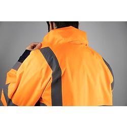 Veste de travail HV CHROMA - ORANGE/MARINE image