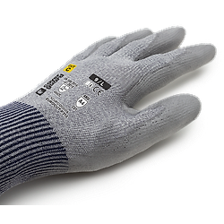 Lot de 10 paires de gants anti-coupure EUROCUT P313 - Gris image