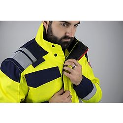 Veste de travail multirisque HV KRYPTON - JAUNE FLUO/MARINE image