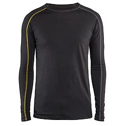 Haut de sous-vêtements XLIGHT 4799 - Gris foncé/Jaune image