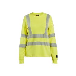 T-shirt de travail manches longues multinormes femme feMyanMare - Jaune fluo image