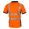 Polo de travail MC MAILLE HV PREVOYANCE - MARINE/ORANGE FLUO image 1