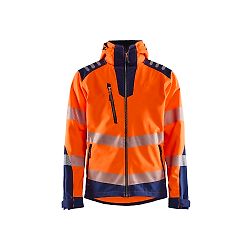 Veste de travail softshell haute visibilité 4491 - Orange fluo/Marine image