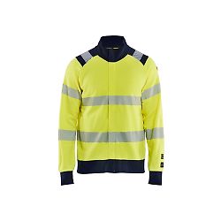 Sweat de travail zippé multinormes 3461 - Jaune/Marine image
