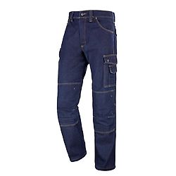 JEAN'S MULTIPOCHES GENOUILLERES CRAFT WORKER DENIM BLEU JEAN image