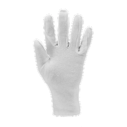 Lot de 600 - Gants poly - coton interlock blanchi - coupe fourchette image
