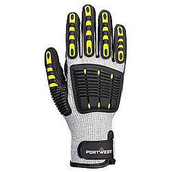 Gants thermique anti impact résistant à la coupure Gris/Noir image