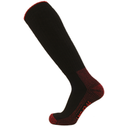 Lot de 2 paires de mis-bas laine EROS - NOIR/ROUGE - GRIS CHINÉ/ROUGE image