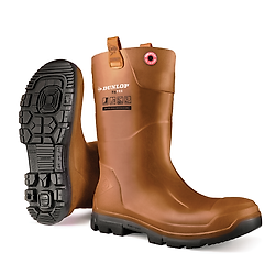 Bottes de sécurité hautes RIGAIR PRO FUR PU S5 (LJ2HR42) - Marron image