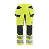 Pantalon de travail multinormes inhérent +stretch poches flottantes femme feMyanMare - Jaune fluo/Marine image 0