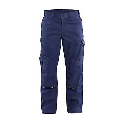 Pantalon de soudeur 1701 - Marine/Jaune fluo image