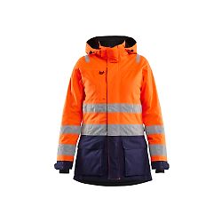 Parka hiver haute-visibilité Femme 4472 - Orange fluo/Marine image