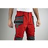 Pantalon de travail CALDEIRA - ROUGE/GRIS image 3