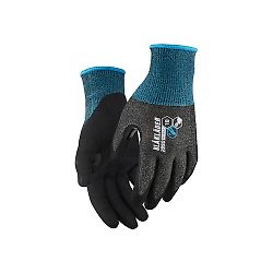 Lot de 6 paires - Gants de travail tactiles anti coupure niveau F enduit de nitrile 2990 - Noir image