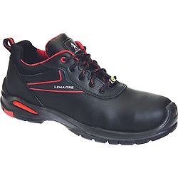 Chaussures de sécurité basses GEORGE LOW S3 ESD SRC Noir/Rouge image