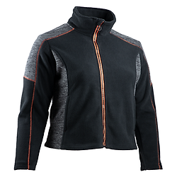 Veste de travail polaire Femme AVA - GRIS CHINÉ/NOIR image