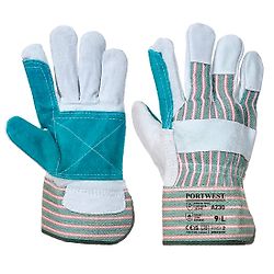 Gants Docker paume doublée Gris image