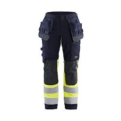 Pantalon multinormes inhérent stretch femme avec poches flottantes 7185 - Marine/Jaune image
