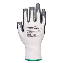 Lot de 12 paires de gants Grip 13 en nitrile Blanc/Gris image