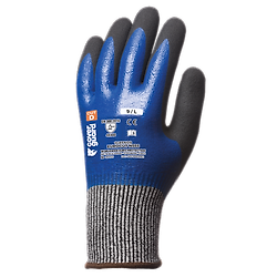 Lot de 5 paires de gants anti-coupure double enduction EUROCUT N555 image