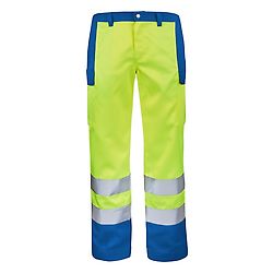 PANTALON FLUO BASE XP JAUNE FLUO/BLEU BUGATTI image