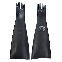 Gants Caoutchouc Latex Lourd 60 cm Noir image