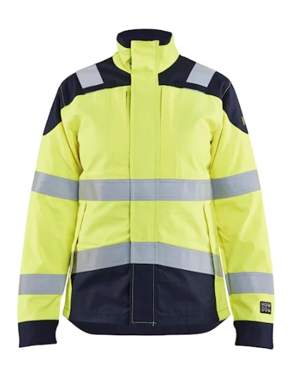 Veste de travail multinormes inhérent femme 4969 - Jaune fluo/Marine image