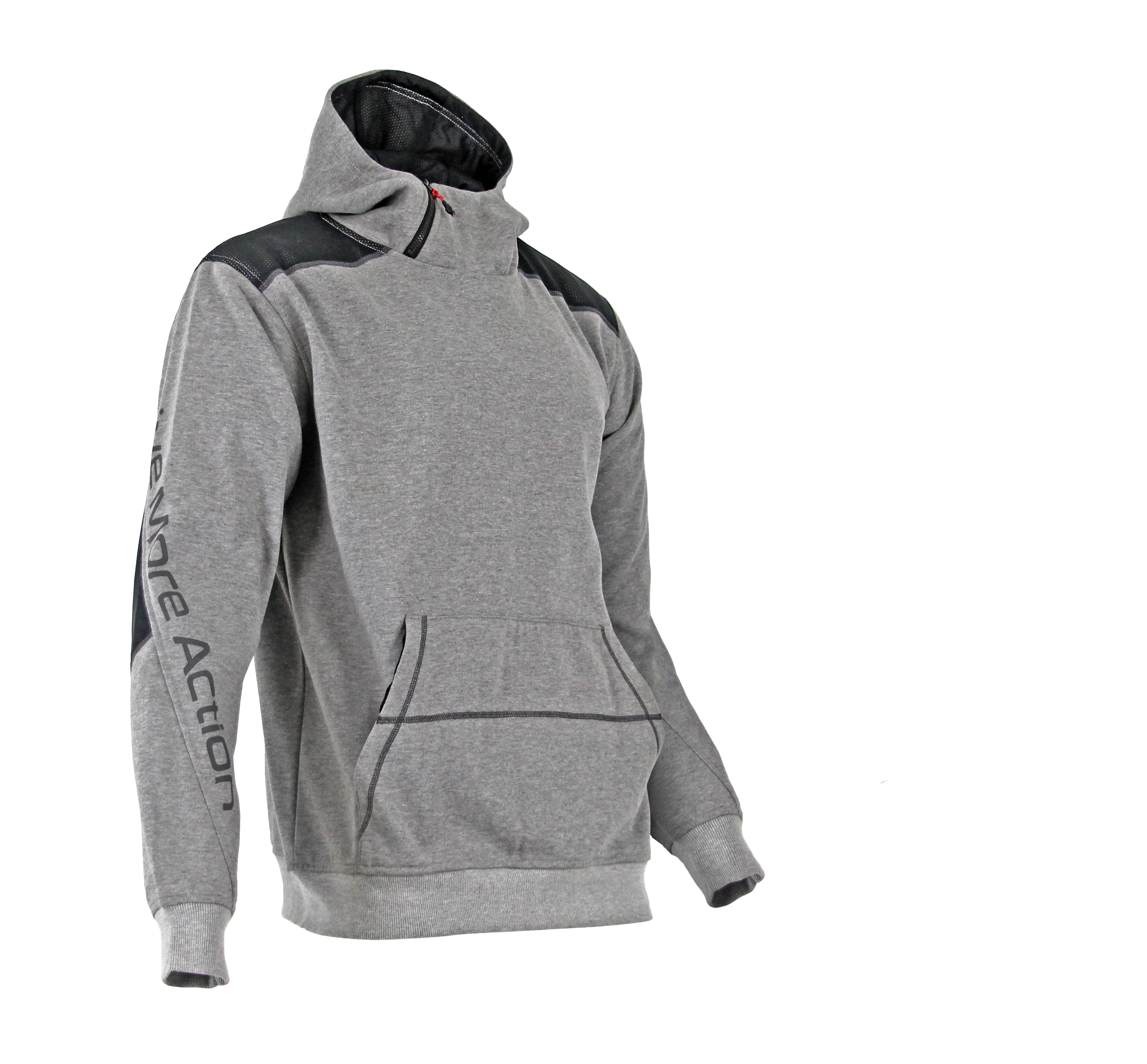 Sweat de travail col montant CYBER - GRIS chiné/NOIR image