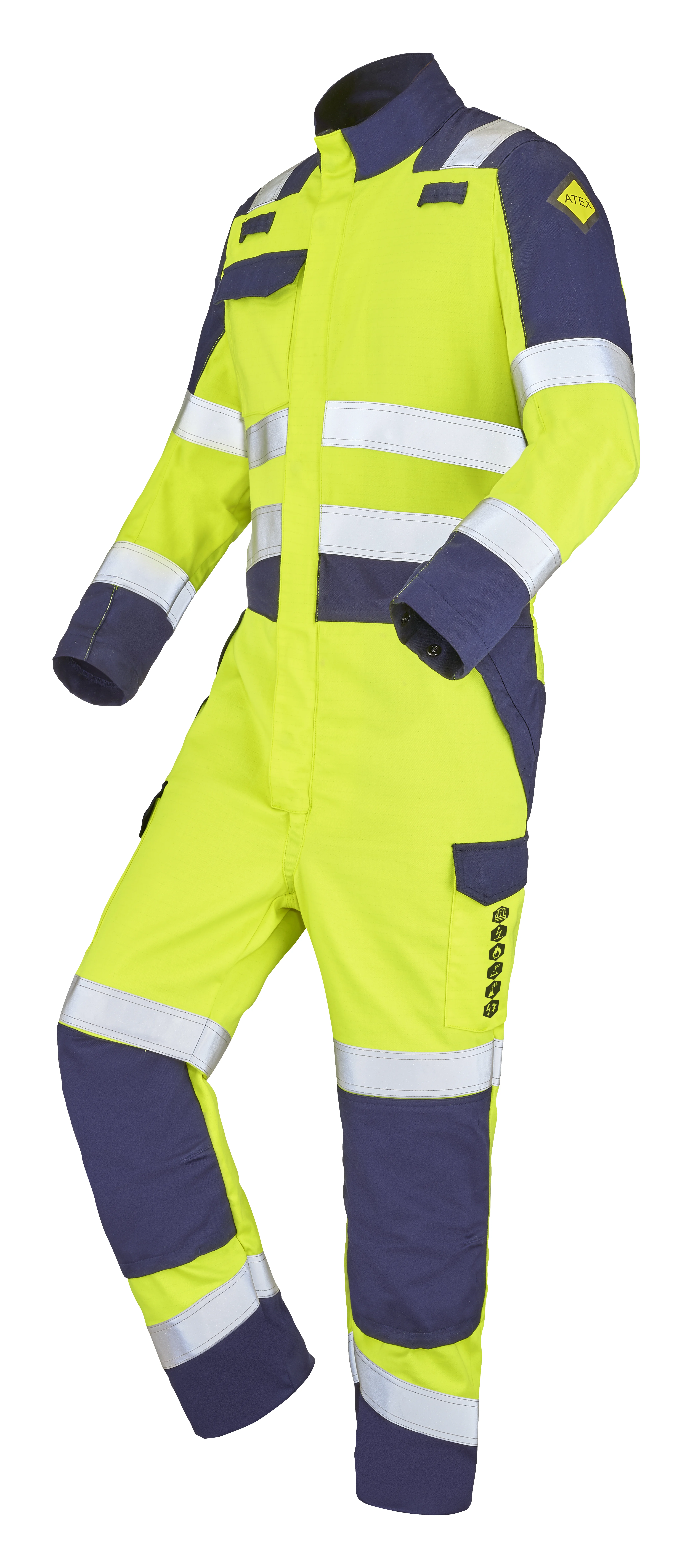 JAUNE FLUO/BLEU MARINE XS - FR(36-38) image