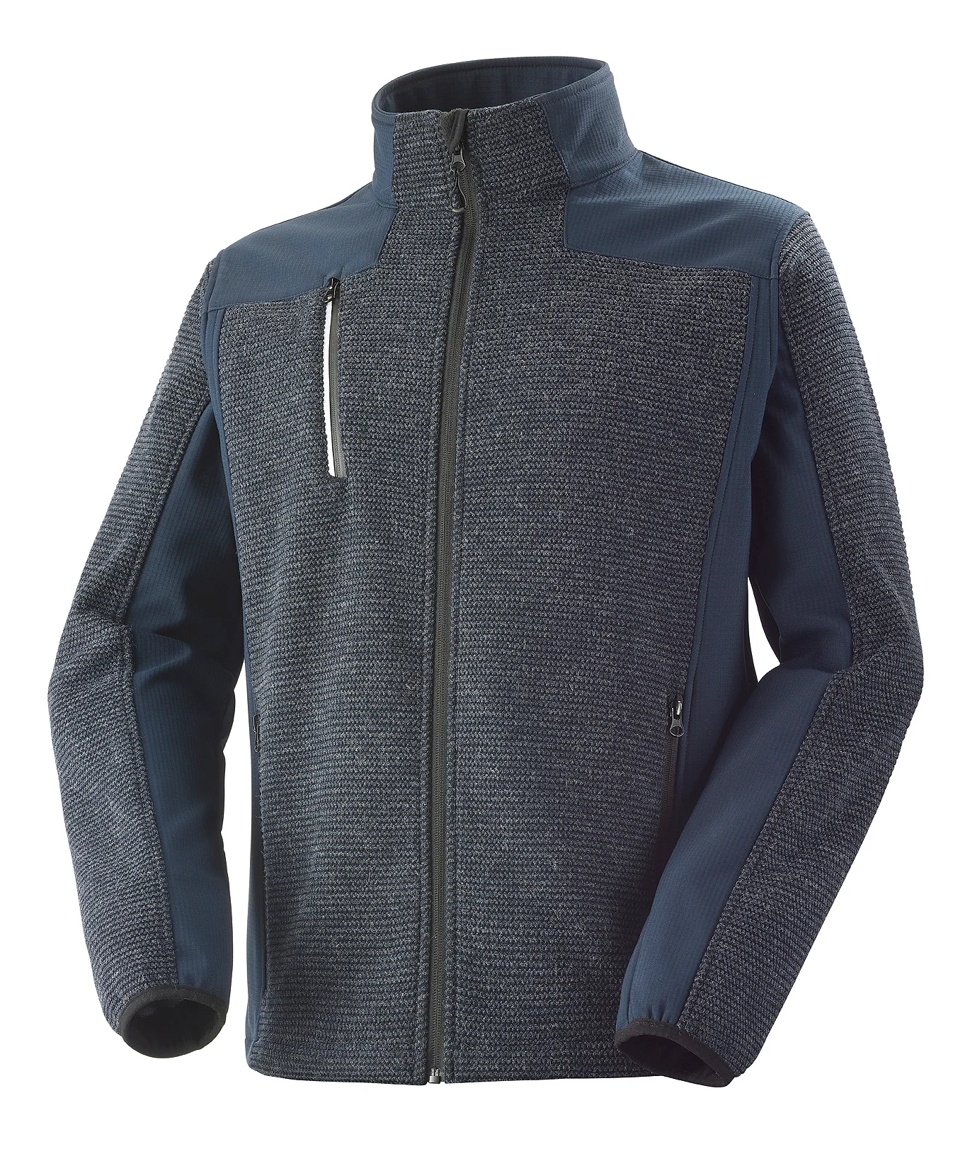 PULL ZIPPE CHAMPOLEON BLEU CHINE/NOIR image