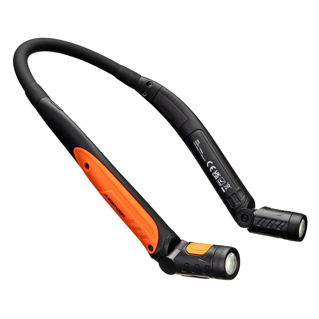Lampe collier rechargeable par USB Noir/Orange image