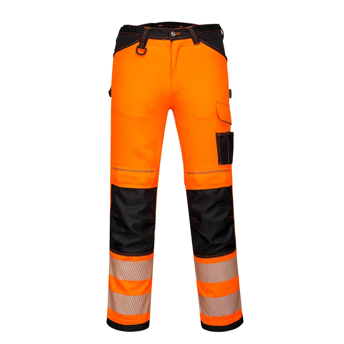 Pantalon extensible léger haute-visibilité PW3 Orange/Noir image