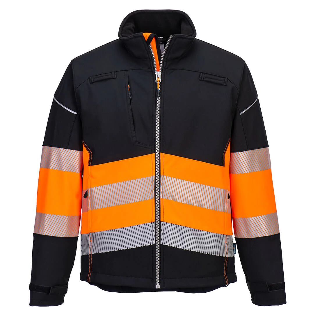 Veste Softshell PW3 Haute Visibilité Classe 1 Noir/Orange image