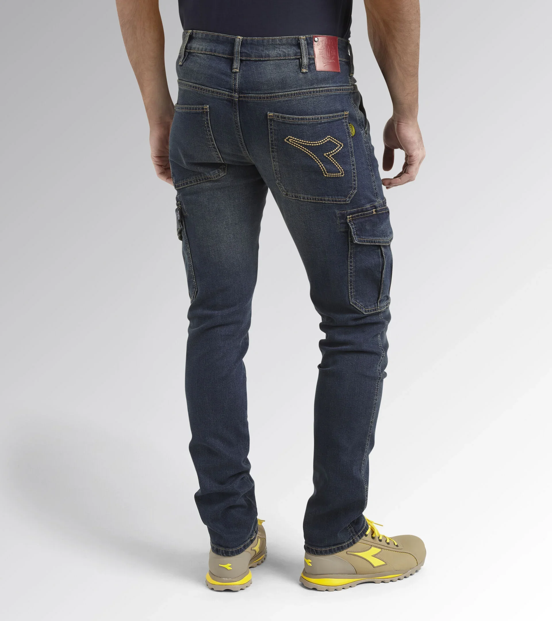 Jean de travail élastique STONE CARGO - Denim lavé image